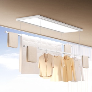 Tendedero eléctrico ultrafino, invisible, automático, inteligente, con control remoto, para techo, balcón, uso doméstico. - Product Image 1
