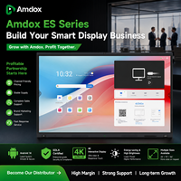 Интерактивная доска Amdox 55-110 дюймов 4K с 40-точечным сенсорным управлением и AI-камерой для школ, офисов и дистрибьюторов
