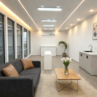 Mini Cabina Apple, Capsula Spaziale Modulare Compatta con Interni Completi per Ufficio, Caffetteria, Studio, Giardino o Uso in Affitto
