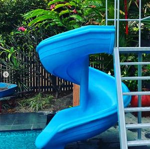Toboggan aquatique en fibre <span class=keywords><strong>de</strong></span> verre en spirale <span class=keywords><strong>pour</strong></span> jardin résidentiel, design personnalisé, <span class=keywords><strong>pour</strong></span> enfants et adultes - Product Image 2