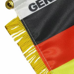 Custom Logo Digital Printed Germany Pennant <b>Flag</b> Hanging for Car Rearview Mirror and Home Decoration - Product Image 4