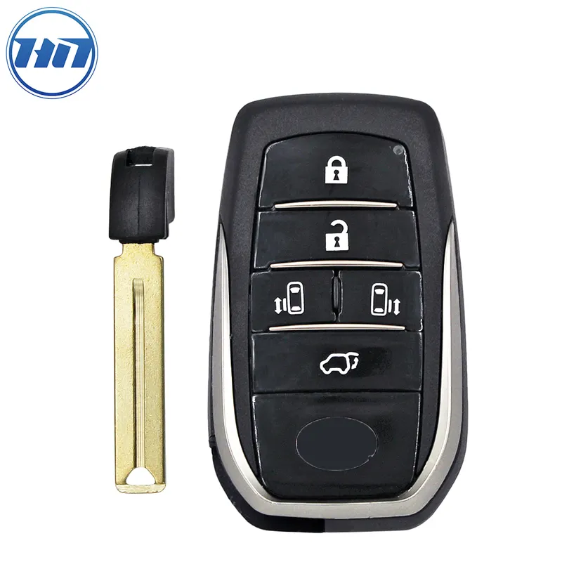 5/6 Buttons Smart Key Remote Control Fob Case Key Shell for Alphard Vellfire with TOY12 Blade Key