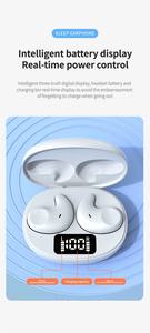 SM02หูฟังสเตอริโอไร้สายบลูทูธ5.3ขนาดเล็กที่มองไม่เห็น TWS หูฟังสำหรับเล่นกีฬาระบบลดเสียงรบกวนและไมโครโฟน - Product Image 3