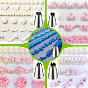 หัวบีบไอซิ่งขนาดกลางหัวฉีดสแตนเลสอุปกรณ์ทำเค้ก - Product Image 6