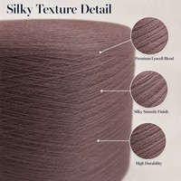 Eco Friendly GRS Certified 61% Lyocell Acrylic Nylon Blend Dyed Z Twist Knitting Yarn for Summer Women Dresses Abundant Stock
