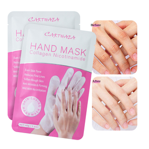 Custom Niacinamide Hand SPA Mask OEM <b>Moisturizing</b> Smoothing Goat Milk Collagen <b>Glove</b> Sheet Hand Mask - Product Image 1