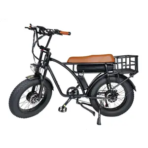 Vendita calda 2000w bici elettrica 48V 18Ah 7 velocità 20 pollici grasso pneumatico bici elettrica della sporcizia per Mountain City Dirt Cargo bicicletta