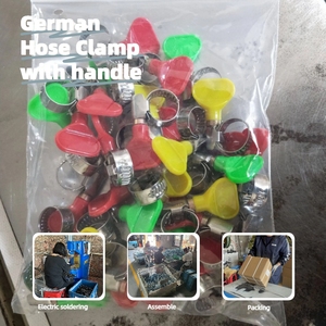 Pinces et colliers de <span class=keywords><strong>serrage</strong></span> en <span class=keywords><strong>plastique</strong></span> en acier inoxydable de type allemand (pouce/métrique) - Product Image 4