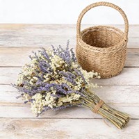Rangkaian Lavender Kering Awet Wangi Gaya Boho untuk Vas Rumah, Dekorasi Pernikahan, Bahan Sachet Aromatik, Perlengkapan Grosir