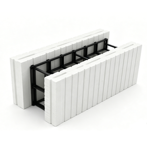 Blocchi ICF in EPS, <span class=keywords><strong>Forme</strong></span> Isolate per Calcestruzzo, Moduli in Schiuma per Costruzione di Case, Ville, Appartamenti e Edifici Commerciali - Product Image 1