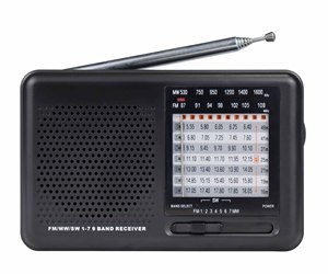 Radio Portátil de Bolsillo de 9 Bandas MW SW AM <span class=keywords><strong>FM</strong></span> con Altavoz Integrado, Certificación ROHS, Ecológico, Suministro de Fábrica, Personalizable - Product Image 1