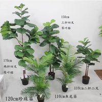 Plantes Artificielles et Arbres pour Décoration d'Intérieur, Faux Bonsaï en Plastique, Pots Modernes, Aménagement Paysager de Jardin, Faux Palmiers d'Intérieur