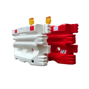 Prix usine – Borne de circulation routière en PEHD rouge remplie d'eau, norme T2, résistante aux impacts, prismatique haute intensité, IP65 - Product Image 6