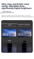 Neu eingetroffen: 4K A10 Mini Smart Projektor Android 4K Tragbarer Mini HD Video Projektor WLAN Heimkino Smart Beamer