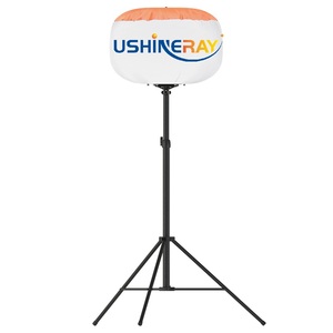 Tour d'éclairage à ballon télescopique 60W-800W avec trépied, IP54, garantie 5 ans, angle de faisceau 360° pour travaux de construction - Product Image 1
