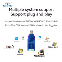 Ebyte E810-RS-U01 Adaptador Convertidor Serial USB a RS485 RS422, Convertidor Serial USB, Convertidor RS485 a USB DB9