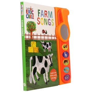<span class=keywords><strong>Livre</strong></span> <span class=keywords><strong>audio</strong></span> Chansons de la ferme |   Jouet éducatif en plastique personnalisable à 5 boutons pour enfants avec <span class=keywords><strong>miroir</strong></span>, pour chanter en famille - Product Image 1