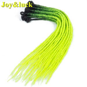 <span class=keywords><strong>Dreadlocks</strong></span> synthétiques fait à la main, tresses au Crochet, Extension de cheveux, une racine, couleur Ombre, <span class=keywords><strong>Dreadlocks</strong></span> artificielles, vente en gros - Product Image 6