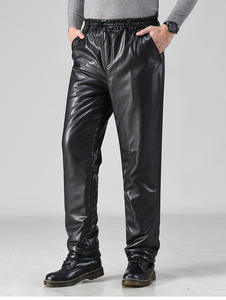 <span class=keywords><strong>Pantaloni</strong></span> Invernali da <span class=keywords><strong>Uomo</strong></span> all'Ingrosso, <span class=keywords><strong>Neri</strong></span> in <span class=keywords><strong>Ecopelle</strong></span>, Antivento, Caldi, Impermeabili, Felpati e Rinforzati per Motociclismo - Product Image 4