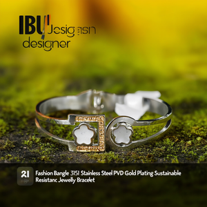 กำไลข้อมือแฟชั่น สแตนเลสสตีล 316L ชุบทอง PVD ทนทาน เป็นมิตรต่อสิ่งแวดล้อม - Product Image 3