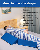 Orthopädisches Hochdichte-Memory-Foam Dreieckskissen mit Abnehmbarem Bezug für Postoperative Erholung und Heimgebrauch