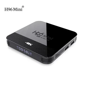 Atacado 2gb ram 16gb rom h96 mini h8, android tv box b-t 4.0 dupla wifi 2.4g/5g placa-mãe h96 mini h8 2 + 16gb set top box