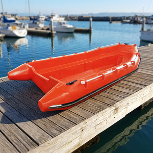 Bote de Polietileno KEMAN, Resistente, de HDPE, 3.7M, Capacidad para 7 Personas, Anti-Ondas, Naranja, Uso Profesional en Exteriores - Product Image 2