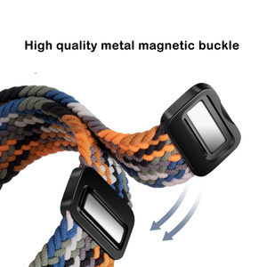 Correa de reloj inteligente tejida de nailon trenzado elástico con diseño de hebilla magnética de 20MM y 22MM para <span class=keywords><strong>Samsung</strong></span> <span class=keywords><strong>Galaxy</strong></span> <span class=keywords><strong>Watch</strong></span> 7 6 <span class=keywords><strong>5</strong></span> 4 <span class=keywords><strong>Pro</strong></span> Band - Product Image 4