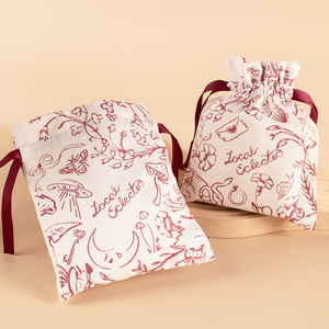 Eco-Friendly Fashion Custom Logo <b>Printed</b> Patterned Fabric Craft Cotton <b>Canvas</b> Pouch - Product Image 1