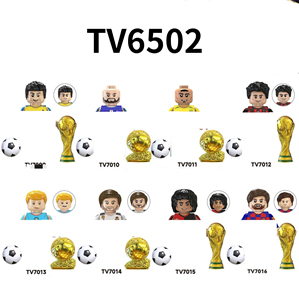 Figuras Miniatura de Estrellas del Fútbol Mundial, <span class=keywords><strong>Messi</strong></span>, Ronaldo, Neymar, Lamine Yamal, Juguetes para Niños, Bloques de Construcción, Regalo de Navidad - Product Image 3