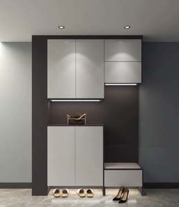 Meuble à chaussures coulissant moderne, sur mesure, en bois massif, pour salon, meubles de maison écologiques - Product Image 1