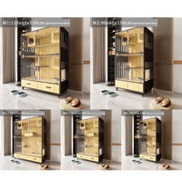 Maison pour chat en bois massif, durable, respirante, de luxe, personnalisable en gros, meubles de salon pour chats