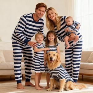 Ensembles <span class=keywords><strong>de</strong></span> pyjamas <span class=keywords><strong>de</strong></span> Noël <span class=keywords><strong>pour</strong></span> toute la famille en taille plus, manches longues, chaussettes <span class=keywords><strong>de</strong></span> Noël, pyjamas en bambou <span class=keywords><strong>pour</strong></span> toute la famille - Product Image 1