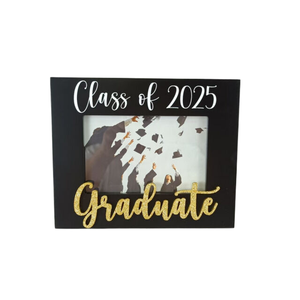 Marco de Fotos Decorativo de Madera para Fiesta de Graduación 2025 con Acabado Vintage y Diseño Gingersnap - Product Image 3