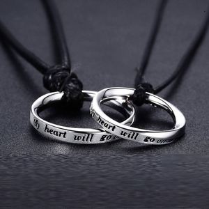 New Fashion Geometric Circle Pendant <b>Necklaces</b> High Quality Fashion Engraved Couple Mobius <b>Ring</b> Pendant <b>Necklace</b> - Product Image 1