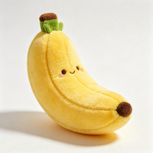 Peluche de Plátano Personalizado, Adorable Peluche Amarillo Suave y Esponjoso con Cara Sonriente, Peluche Temático de Frutas - Product Image 3