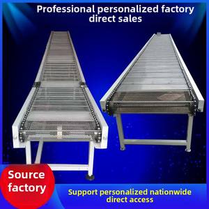 Edelstahl Ketten platte Förderer Ofen Mesh <span class=keywords><strong>Belt</strong></span> Metall für die Lebensmittel verarbeitung Montagelinie - Product Image 6