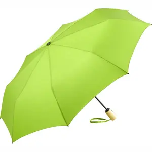 42 "자동 열기/닫기 접는 친환경 재생 재활용 RPET 접는 우산 대나무 손잡이