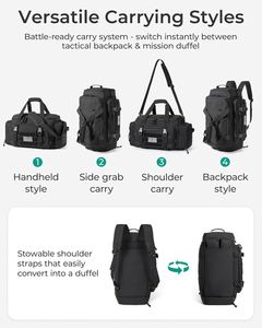Sac à dos tactique de sport pour hommes, couleur kaki désert, avec porte-bouteille et 4 compartiments pour chaussures de voyage - Product Image 4