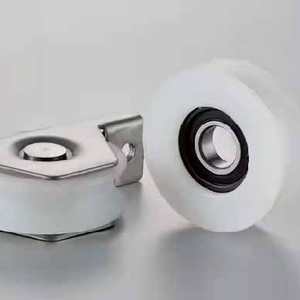 Componentes de Puerta Corredera de <span class=keywords><strong>Tela</strong></span> de Nailon Duradera con Diseño de Ranura Superior, Estilo Moderno, Color Blanco, Garantía de 3 Años - Product Image 1