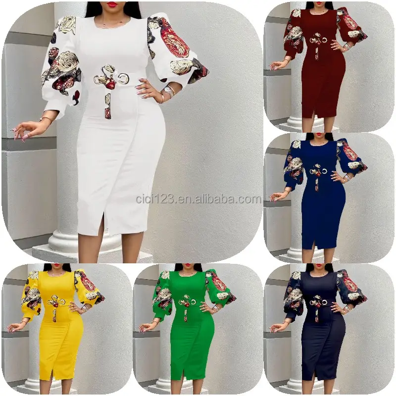 Summer Dress Women Casual Ladies Elegant ladies Europe and America sheath plus size dress