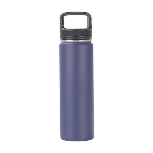 22oz Custom Logo 304 Stainless Steel Vacuum Insulated Water Bottle <b>Foldable</b> Carry Handle Lid 12-24 Hours Thermal Performance - Product Image 2
