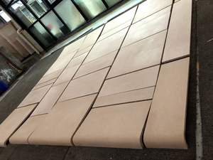 Fourniture d'usine blanc beige <span class=keywords><strong>calcaire</strong></span> carreaux de pavage de sol moderne français extérieur maison extérieur divers aiguisé vieilli brut - Product Image 2