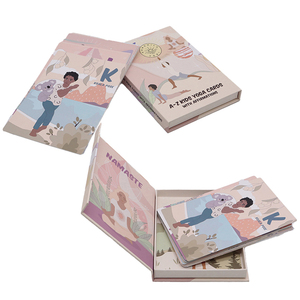 Cartes d'exercices de yoga personnalisées de haute qualité avec échantillon <span class=keywords><strong>gratuit</strong></span>, pour usage familial, en papier, impression en usine - Product Image 6