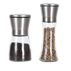 Thép không gỉ muối và hạt tiêu nhà máy hướng dẫn sử dụng thực phẩm Thảo Mộc Mài gia vị Jar container tiện ích nhà bếp gia vị chai Máy xay - Product Image 1