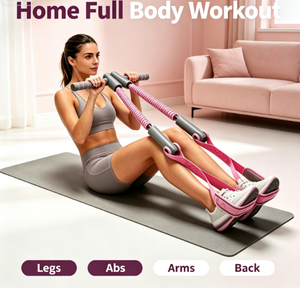 Attrezzo Portatile per Palestra Domestica con Pedale e Banda di Resistenza per Modellare Tutto il Corpo, per Donne, Braccia, <span class=keywords><strong>Gambe</strong></span>, Core, Yoga, Pilates, Esercizio Quotidiano - Product Image 2