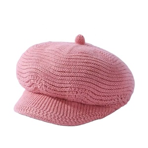<span class=keywords><strong>Bonnet</strong></span> d'hiver chaud pour femmes <span class=keywords><strong>avec</strong></span> visière en tricot torsadé doublé polaire - Product Image 2