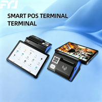 Terminal POS Inteligente de Alto Rendimiento F1-T1 con Doble Impresión 58mm/80mm, Pantalla Táctil Android de 11 Pulgadas, Lector NFC de Escritorio