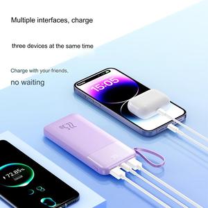HDL OEM/ODM พาวเวอร์แบงค์พกพาใหม่มาแรง ความจุ 10000mAh ผลิตภัณฑ์สั่งทำพิเศษ พร้อมสายชาร์จ 4 เส้น สำหรับ iPhone ใช้งานได้ยาวนาน - Product Image 5