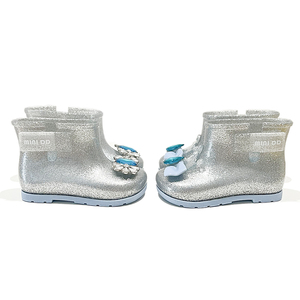<span class=keywords><strong>Botas</strong></span> <span class=keywords><strong>de</strong></span> Lluvia para Niñas con Personalización a Bajo MOQ, Botines <span class=keywords><strong>de</strong></span> Gelatina con Diamantes Plateados Brillantes - Product Image 2